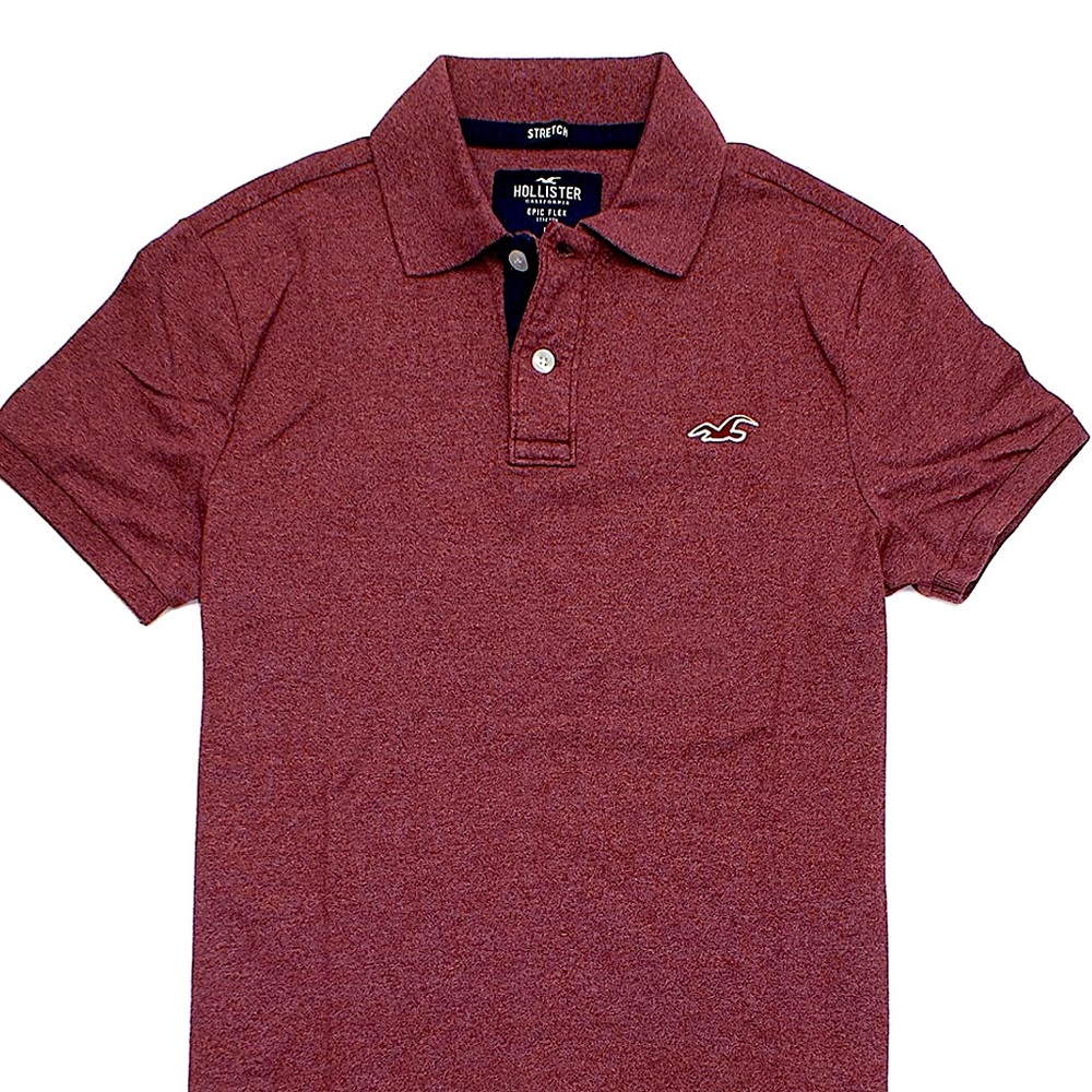 Hollister Men's Flex Pique Stretch Polo Shirt